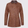Dubarry Goldsmith Ladies Leather Jacket - Walnut -Dubarry Sales 329452
