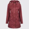 Dubarry Barrington Women's Waterproof Hooded Coat - Merlot Multi