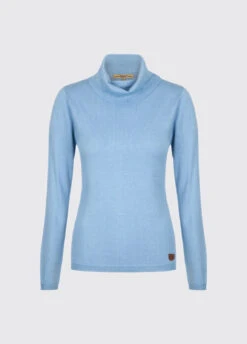 Dubarry Redmond Classic Roll Neck Knitted Sweater - Blue