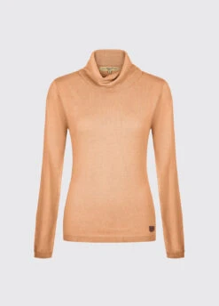 Dubarry Redmond Classic Roll Neck Knitted Sweater - Old Gold
