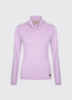 Dubarry Redmond Classic Roll Neck Knitted Sweater - Lilac