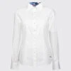 Dubarry Petunia Floral Trim Shirt - White -Dubarry Sales 339400