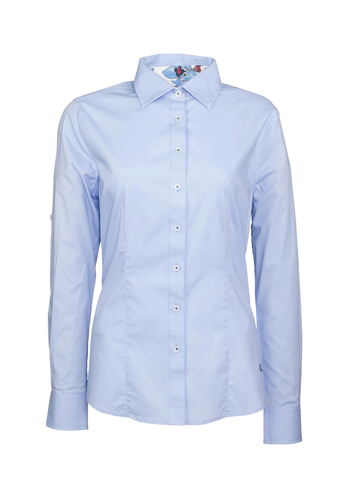 Dubarry Petunia Floral Trim Shirt - Blue 4 Dubarry Petunia Floral Trim Shirt - Blue - Image 2