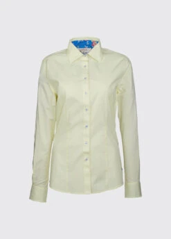 Dubarry Petunia Floral Trim Shirt - Lemon