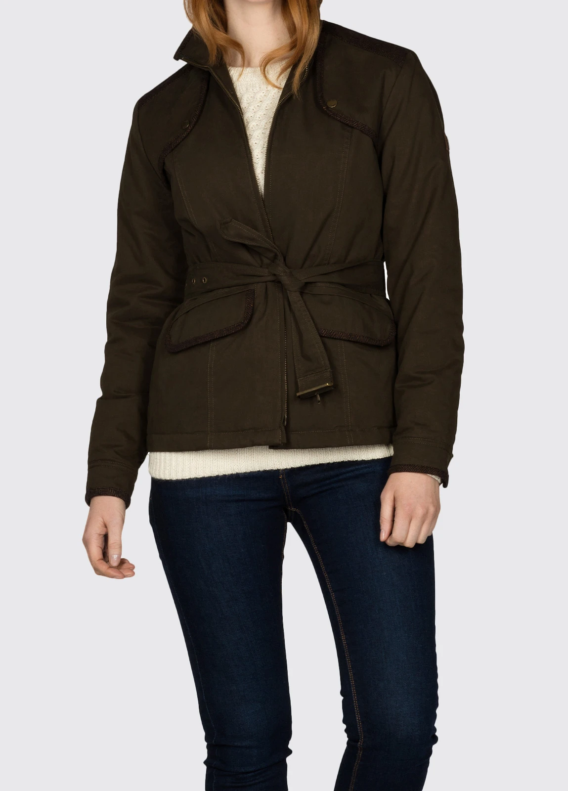 Dubarry Enright Belted Jacket - Verdigris 4 Dubarry Enright Belted Jacket - Verdigris - Image 2