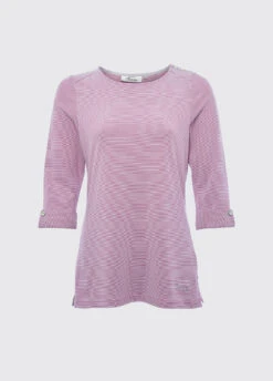 Dubarry Portmagee Stripe Top - Cerise