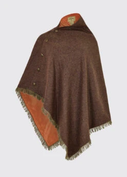 Dubarry Hazelwood Tweed Poncho - Oakwood