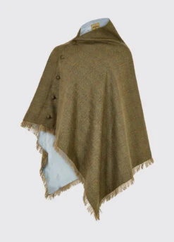 Dubarry Hazelwood Tweed Poncho - Acorn