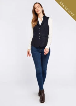Dubarry Spindle Tweed Waistcoat - Navy -Dubarry Sales 354503 5