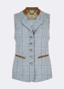 Dubarry Spindle Tweed Waistcoat - Blue Heather -Dubarry Sales 354558 01