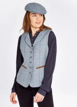 Dubarry Spindle Tweed Waistcoat - Blue Heather