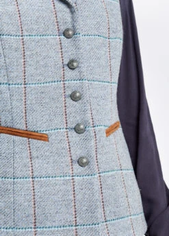 Dubarry Spindle Tweed Waistcoat - Blue Heather -Dubarry Sales 354558 04