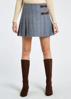 Dubarry Blossom Tweed Skirt - Denim Haze