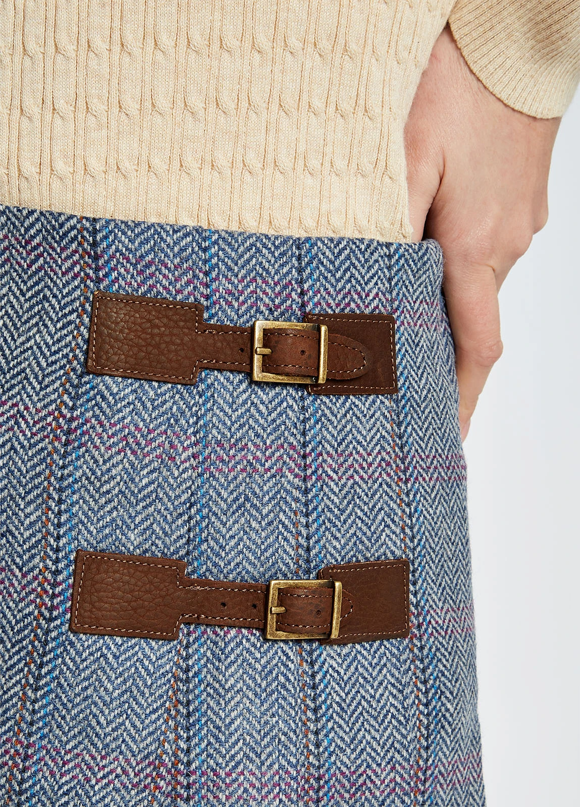 Dubarry Blossom Tweed Skirt - Denim Haze 6 Dubarry Blossom Tweed Skirt - Denim Haze - Image 4