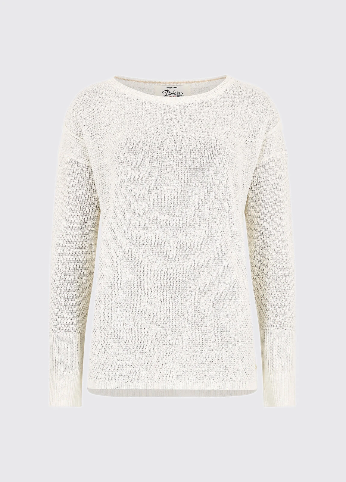 Dubarry Woodford Knit Top - White 3 Dubarry Woodford Knit Top - White
