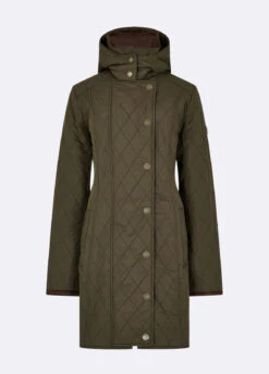 Dubarry Jamestown Quilted Jacket - Olive -Dubarry Sales 366109 01
