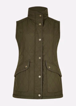 Dubarry Clonmel Quilted Gilet - Olive 11 Dubarry Clonmel Quilted Gilet - Olive -Dubarry Sales 366209 01