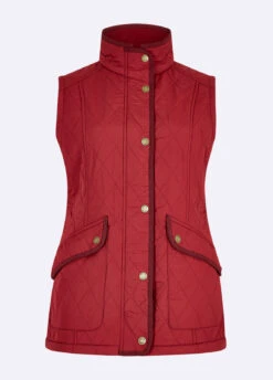Dubarry Clonmel Quilted Gilet - Ruby -Dubarry Sales 366244 01