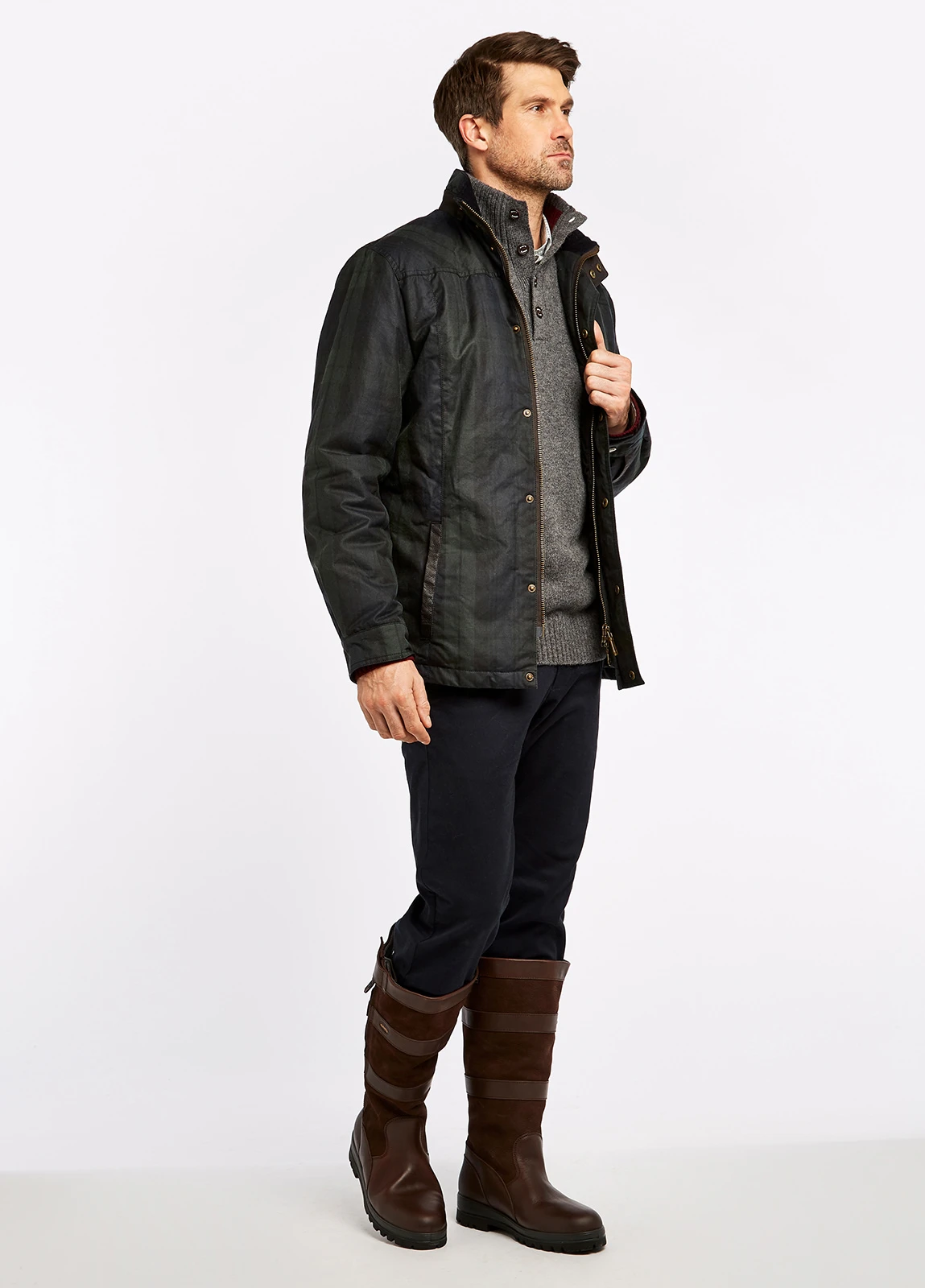 Dubarry Ballymote Wax Jacket - Black Watch 4 Dubarry Ballymote Wax Jacket - Black Watch - Image 2