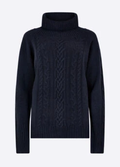 Dubarry Kennedy Knitted Sweater - Navy -Dubarry Sales 368003 01