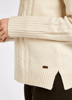 Dubarry Kennedy Knitted Sweater - Chalk -Dubarry Sales 368036 04
