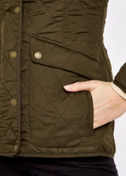 Dubarry Bettystown Quilted Coat - Olive -Dubarry Sales 368509 6