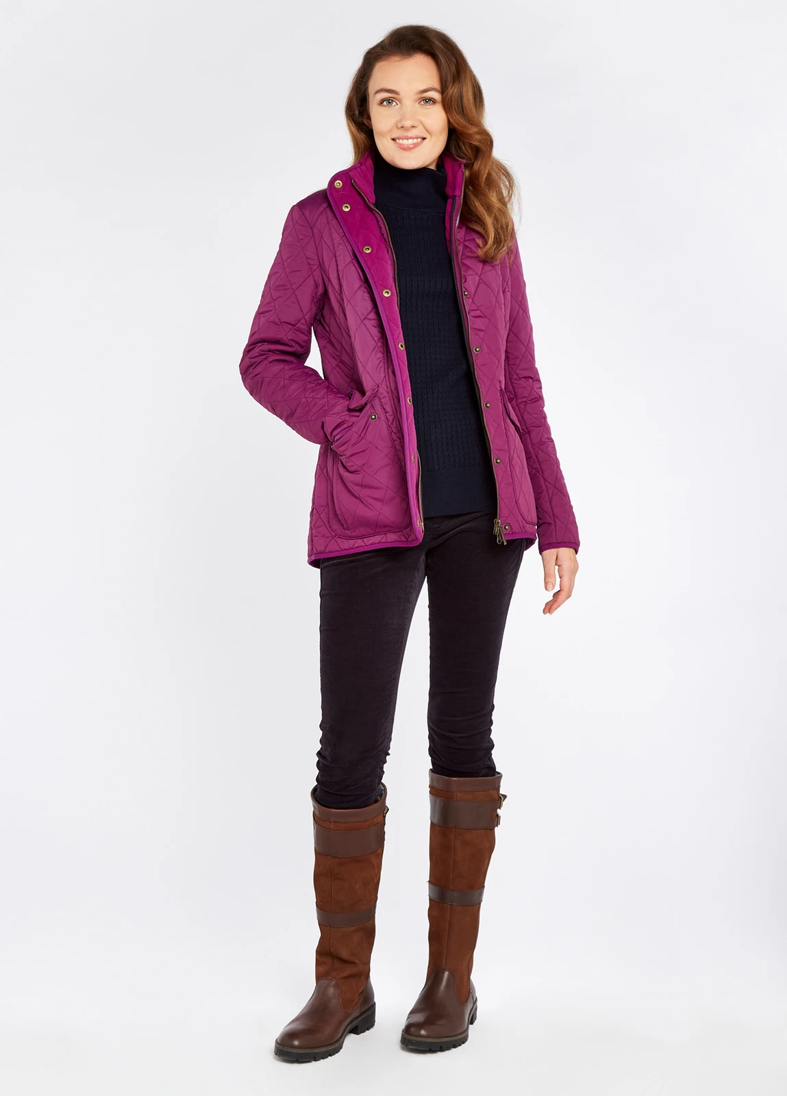 Dubarry Bettystown Quilted Coat - Berry 5 Dubarry Bettystown Quilted Coat - Berry - Image 3