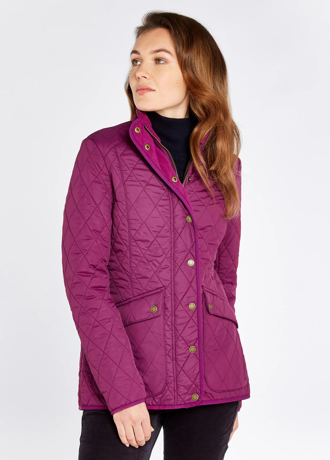 Dubarry Bettystown Quilted Coat - Berry 4 Dubarry Bettystown Quilted Coat - Berry - Image 2