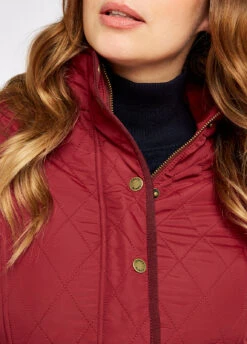Dubarry Bettystown Quilted Coat - Ruby -Dubarry Sales 368544 05