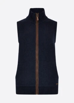 Dubarry Sheedy Knit Bodywarmer - Navy -Dubarry Sales 368703 01