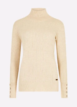 Dubarry Brennan Knitted Sweater - Oyster -Dubarry Sales 368966 01