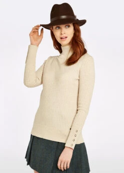 Dubarry Brennan Knitted Sweater - Oyster