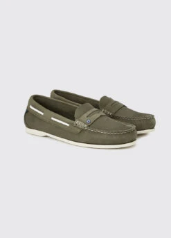Dubarry Belize Deck Shoe - Pesto