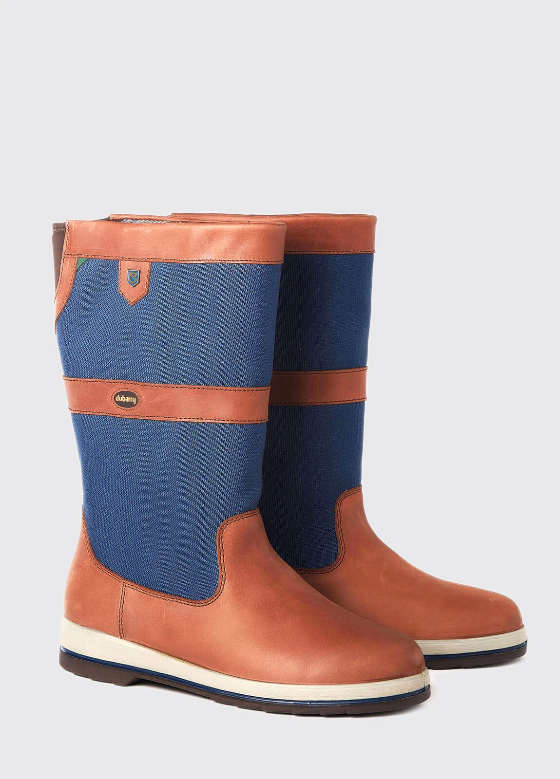 Dubarry Shamrock ExtraFit™ Sailing Boot - Navy/Brown 3 Dubarry Shamrock ExtraFit™ Sailing Boot - Navy/Brown