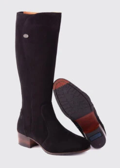 Dubarry Downpatrick Knee High Boot - Black Suede -Dubarry Sales 376293 3