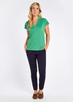 Dubarry Coolestown Cap Sleeve Top - Kelly Green -Dubarry Sales 380933 2