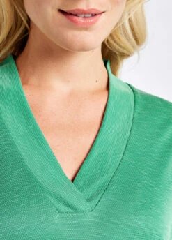 Dubarry Coolestown Cap Sleeve Top - Kelly Green -Dubarry Sales 380933 4