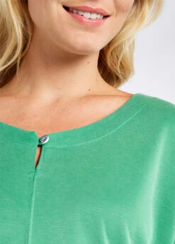 Dubarry Mountlucas 3/4 Sleeve Top - Kelly Green -Dubarry Sales 381133 4