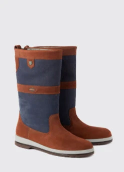 Dubarry Ultima Sailing Boot - Navy/Brown