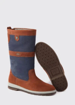 Dubarry Ultima ExtraFit™ Sailing Boot - Navy/Brown -Dubarry Sales 385732 3FM2CloWF6zSH0