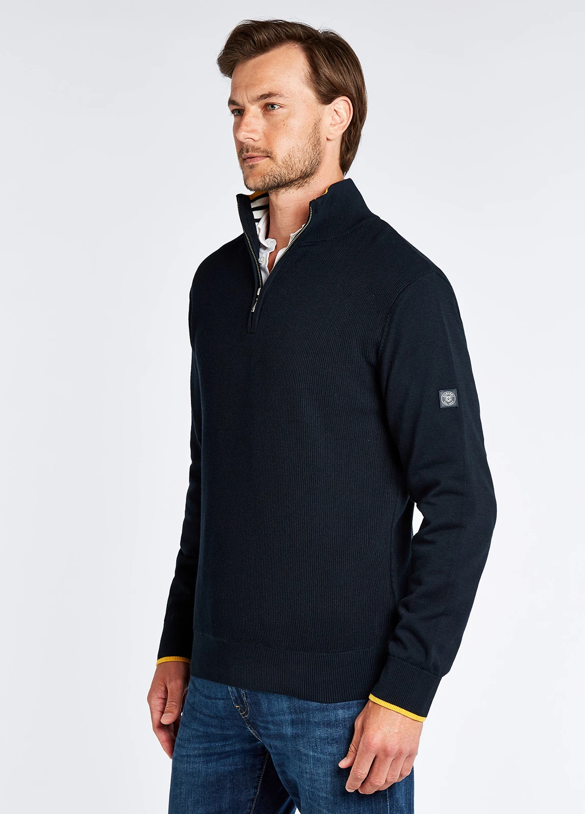 Dubarry Rathwood Zip Neck Knit - Navy 7 Dubarry Rathwood Zip Neck Knit - Navy - Image 5