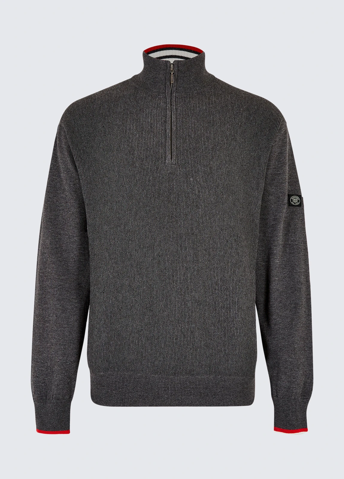 Dubarry Rathwood Zip Neck Knit - Carbon 4 Dubarry Rathwood Zip Neck Knit - Carbon - Image 2