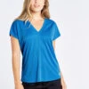 Dubarry Laragh V-Neck Top - Kingfisher 1 Dubarry Laragh V-Neck Top - Kingfisher -Dubarry Sales 401328 3