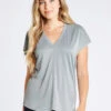 Dubarry Laragh V-Neck Top - Platinum 1 Dubarry Laragh V-Neck Top - Platinum -Dubarry Sales 401330 3