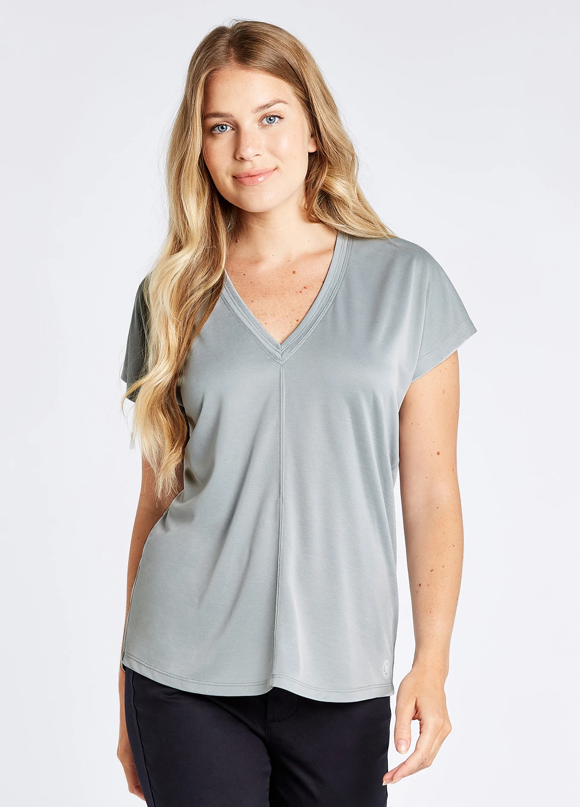 Dubarry Laragh V-Neck Top - Platinum 3 Dubarry Laragh V-Neck Top - Platinum