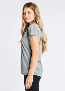 Dubarry Laragh V-Neck Top - Platinum 12 Dubarry Laragh V-Neck Top - Platinum -Dubarry Sales 401330 4