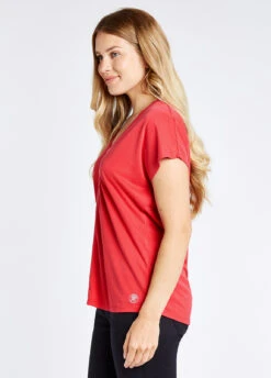 Dubarry Laragh V-Neck Top - Cardinal -Dubarry Sales 401356 4