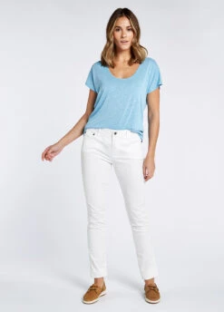 Dubarry Greenway Jeans - White -Dubarry Sales 403000 2