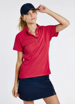 Dubarry Riviera Women's Technical Polo - Red 12 Dubarry Riviera Women's Technical Polo - Red -Dubarry Sales 403405 4