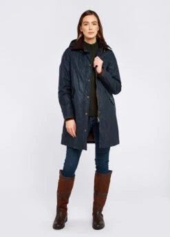 Dubarry Ormond Wax Coat - Ocean Blue -Dubarry Sales 406440 2